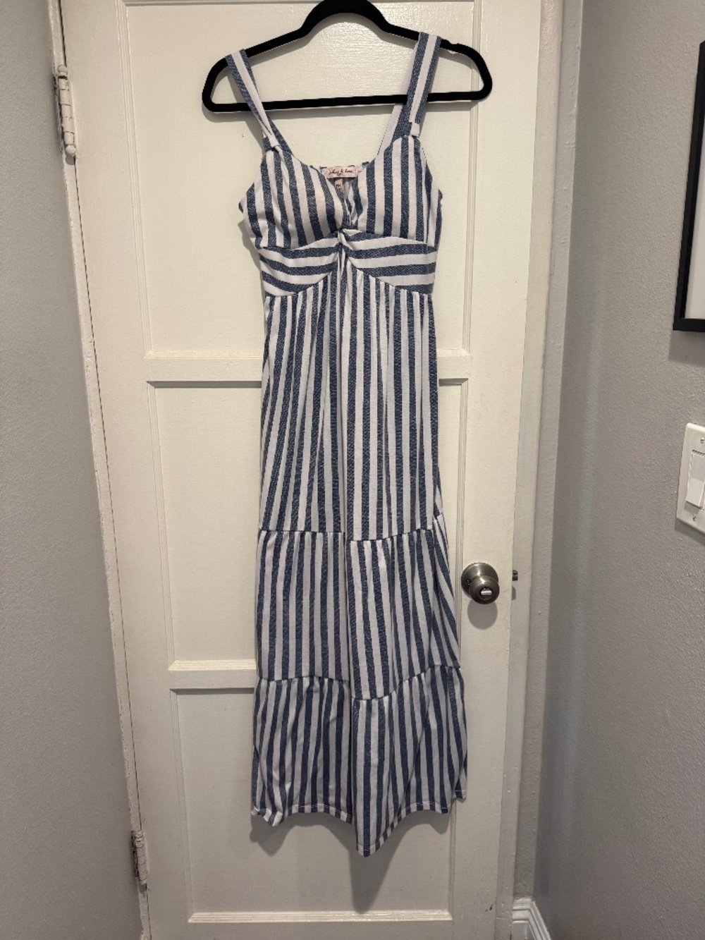 Stripped long dress
